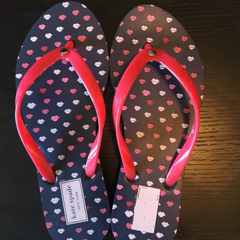 Kate Spade Flip Flops, only worn once or twice.